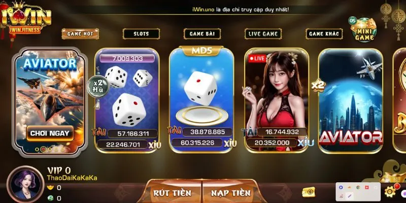 Trang chủ 21 Danh mục trò chơi đa dạng tại iWin Club